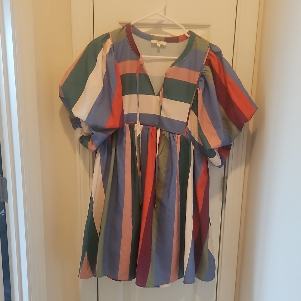 Entro Multicolor Striped Top